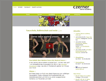 Tablet Screenshot of czerner-dance.com